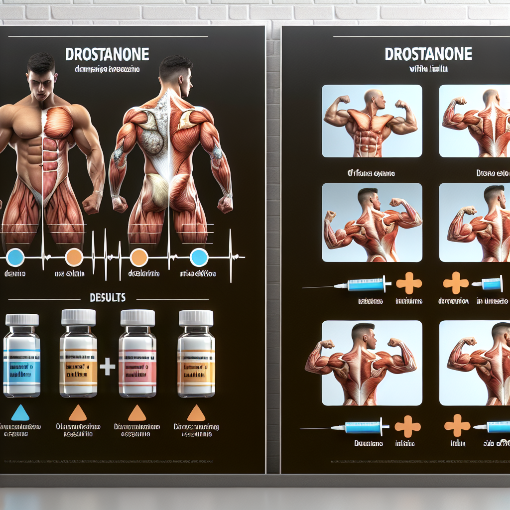 Diferencias en resultados al usar Drostanolona con y sin insulina