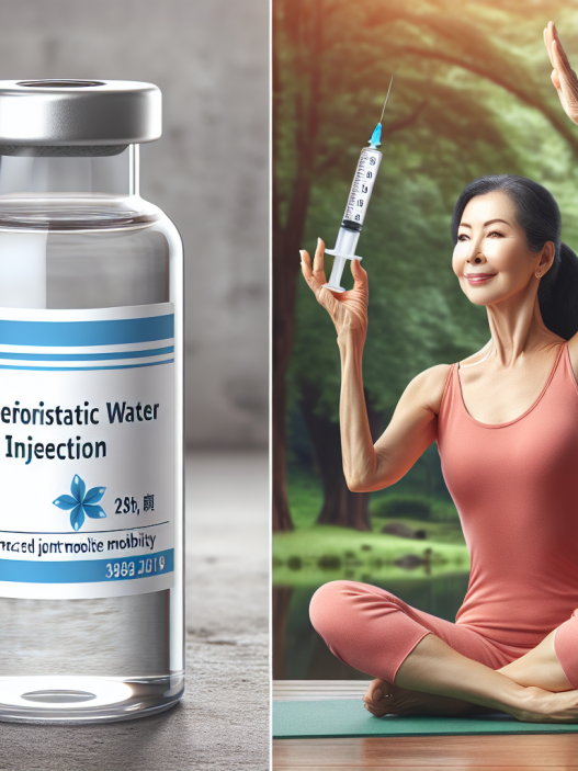 Agua bacteriostática para inyección y mejoras en movilidad articular