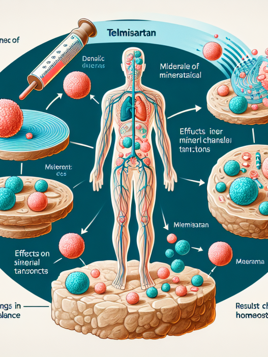 Cómo afecta Telmisartan al equilibrio mineral