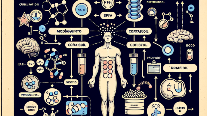 Cómo afectan los niveles de cortisol al usar Modafinil (Provigil)