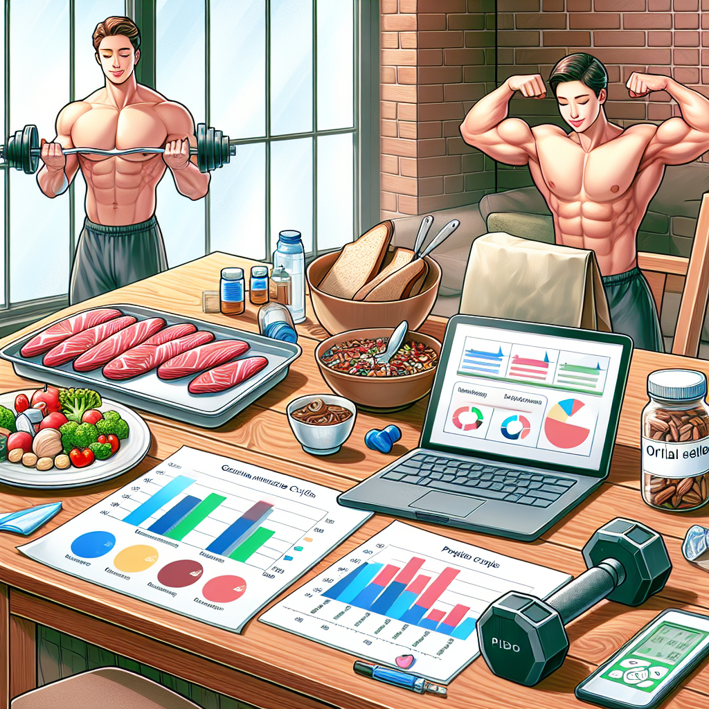 Preparativos para ganar masa muscular como parte de ciclos de solo orales