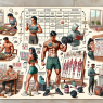 Protocolos semanales con Preparativos para ganar masa muscular