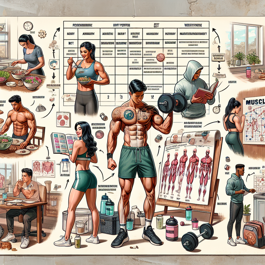 Protocolos semanales con Preparativos para ganar masa muscular