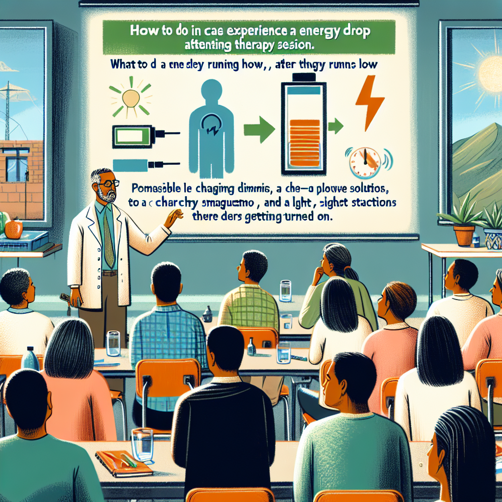 Qué hacer si sientes bajón de energía con Terapia posterior al curso