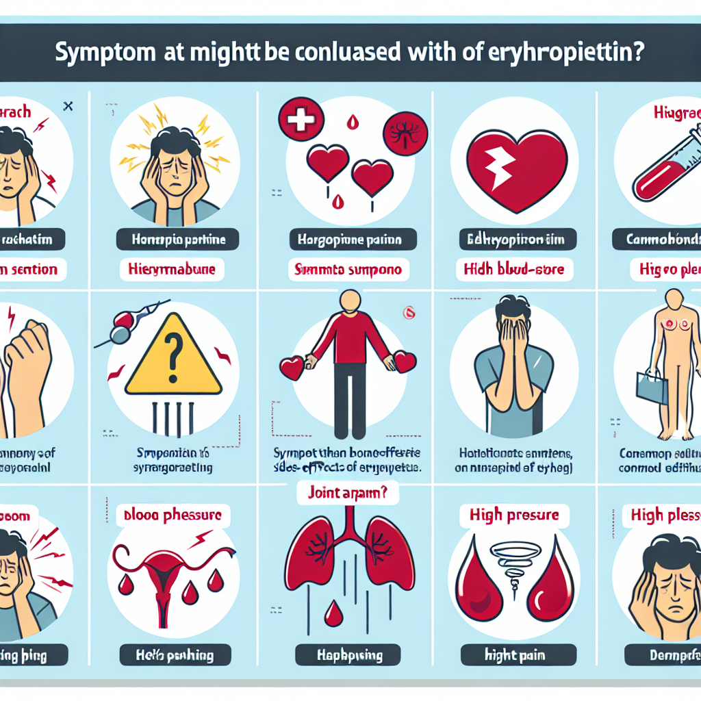 Qué síntomas pueden confundirse con efectos de Erythropoietin
