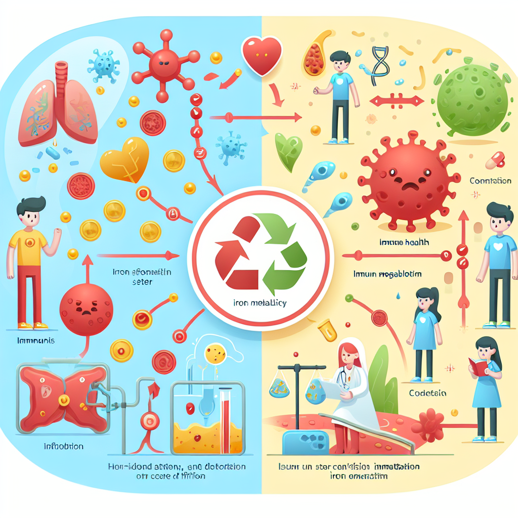 Cómo afecta Salud inmunológica al metabolismo del hierro